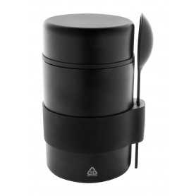 Contenitore porta pranzo termico in RSS Nero