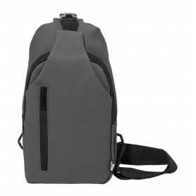 Borsa a tracolla in RPET Grigio