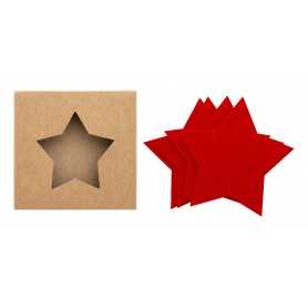 Set sottobicchieri natalizi Rosso