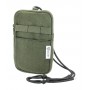 Borsa portacellulare a tracolla in canvas riciclato Verde