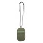 Borsa portacellulare a tracolla in canvas riciclato Verde