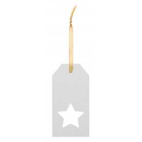 Etichetta regalo personalizzata, stella Bianco
