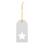 Etichetta regalo personalizzata, stella Bianco