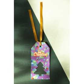 Etichetta regalo personalizzata, albero di Natale Bianco