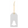 Etichetta regalo personalizzata, albero di Natale Bianco