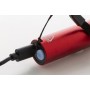Torcia ricaricabile in alluminio riciclato Rosso