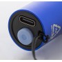 Torcia ricaricabile in alluminio riciclato Blu