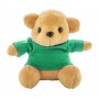 Portachiavi con orsetto in peluche Verde