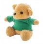 Portachiavi con orsetto in peluche Verde
