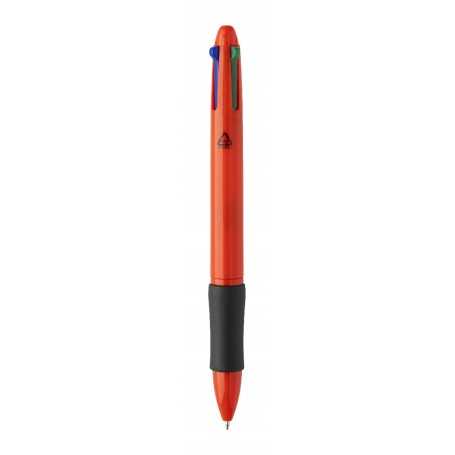 Penna a sfera in RABS 4 colori Rosso