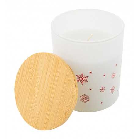 Candela di Natale, vaniglia Bianco
