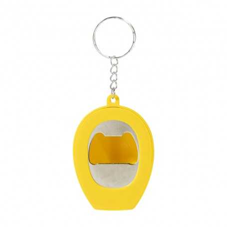 Portachiavi con apribottiglie in RABS Giallo