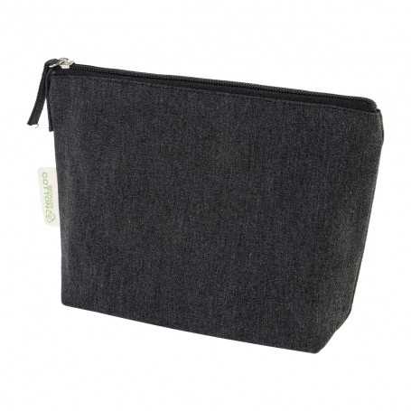 Trousse in cotone riciclato Nero