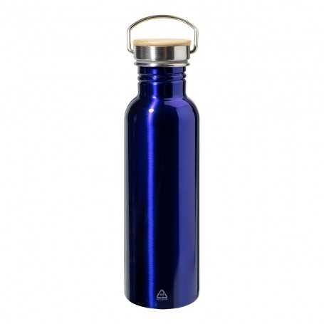 Borraccia in acciaio riciclato Blu