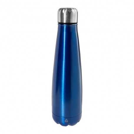 Borraccia in acciaio riciclato Blu