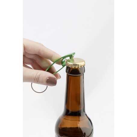 Portachiavi con apribottiglie Verde
