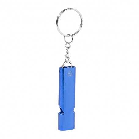 Portachiavi con fischietto Blu