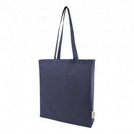 Shopper in cotone riciclato Blu scuro