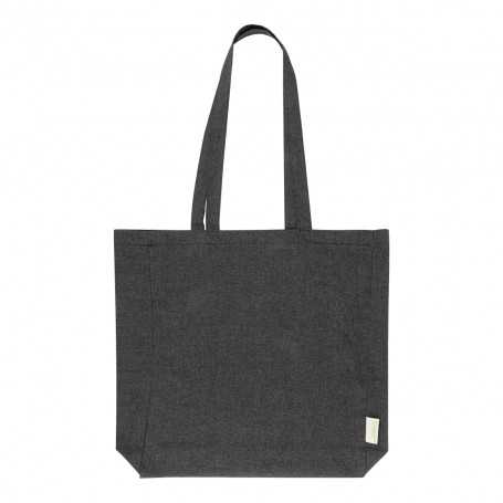 Shopper in cotone riciclato Nero