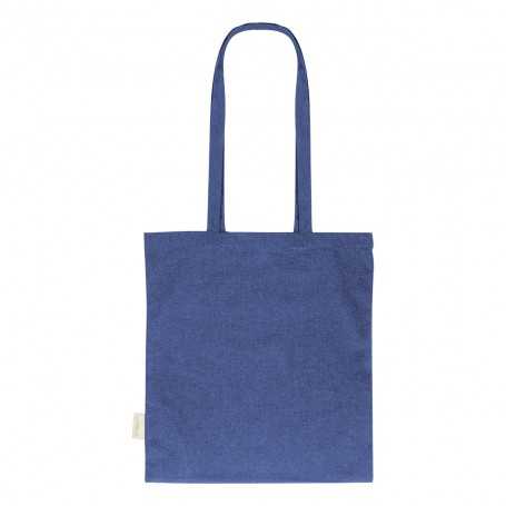 Shopper in cotone riciclato Blu