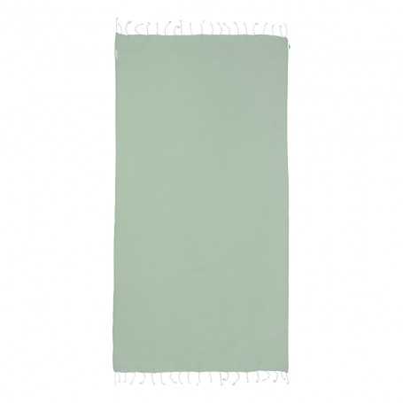 Telo mare in cotone riciclato Verde