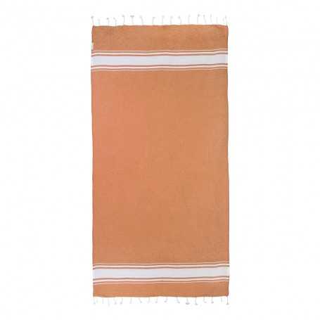 Telo mare in cotone riciclato Arancione