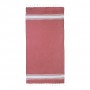 Telo mare in cotone riciclato Rosso
