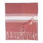 Telo mare in cotone riciclato Rosso