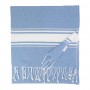 Telo mare in cotone riciclato Azzurro