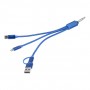 Portachiavi con cavo di ricarica USB Blu