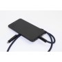 Cavo da 60 W con lanyard portacellulare in RPET Blu scuro