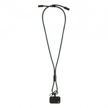 Cavo da 60 W con lanyard portacellulare in RPET Verde scuro