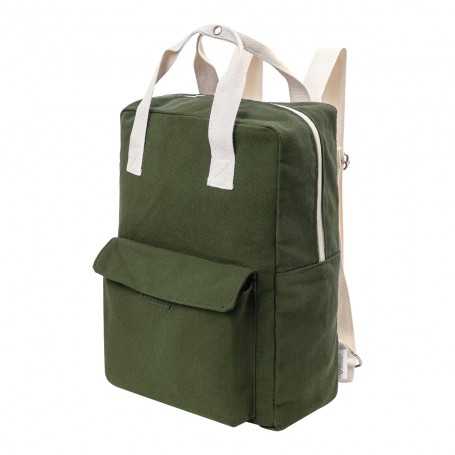 Zaino in canvas riciclato Verde
