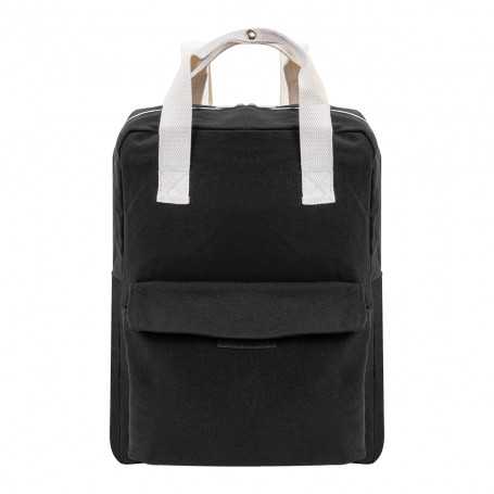 Zaino in canvas riciclato Nero