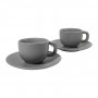 Set tazze da cappuccino Grigio