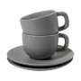 Set tazze da cappuccino Grigio