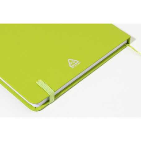 Quaderno in PU riciclata (RPU) Lime verde