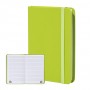 Quaderno in PU riciclata (RPU) Lime verde