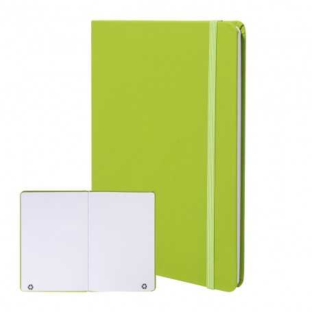 Quaderno in PU riciclato (RPU) Lime verde