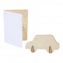 Cartolina puzzle personalizzata, auto Bianco