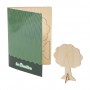 Cartolina puzzle personalizzata, albero Bianco