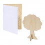 Cartolina puzzle personalizzata, albero Bianco