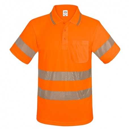 POLO CON TASCHINO E BANDE ELASTICHE RIFLETTENTI “QVO” 10957-4XL-NA
