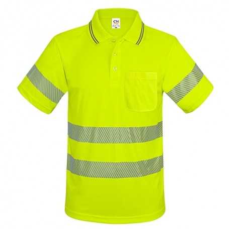 POLO CON TASCHINO E BANDE ELASTICHE RIFLETTENTI “QVO” 10954-3XL-AM
