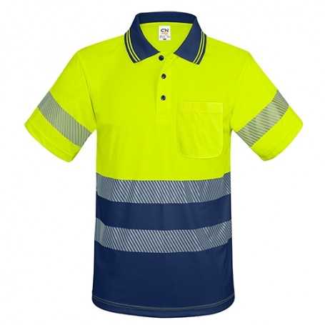 POLO CON TASCHINO E BANDE ELASTICHE RIFLETTENTI “QVO” 10953-3XL-AM-MA