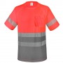 T-SHIRT CON TASCHINO E BANDE RIFLETTENTI ELASTICHE QVO 10951-4XL-RO-GR