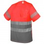 T-SHIRT CON TASCHINO E BANDE RIFLETTENTI ELASTICHE QVO 10951-3XL-RO-GR