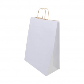 Busta regalo in carta, taglia piccola Bianco