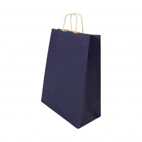 Busta regalo in carta, taglia piccola Blu scuro