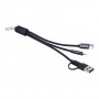Portachiavi con cavo di ricarica USB Blu scuro
